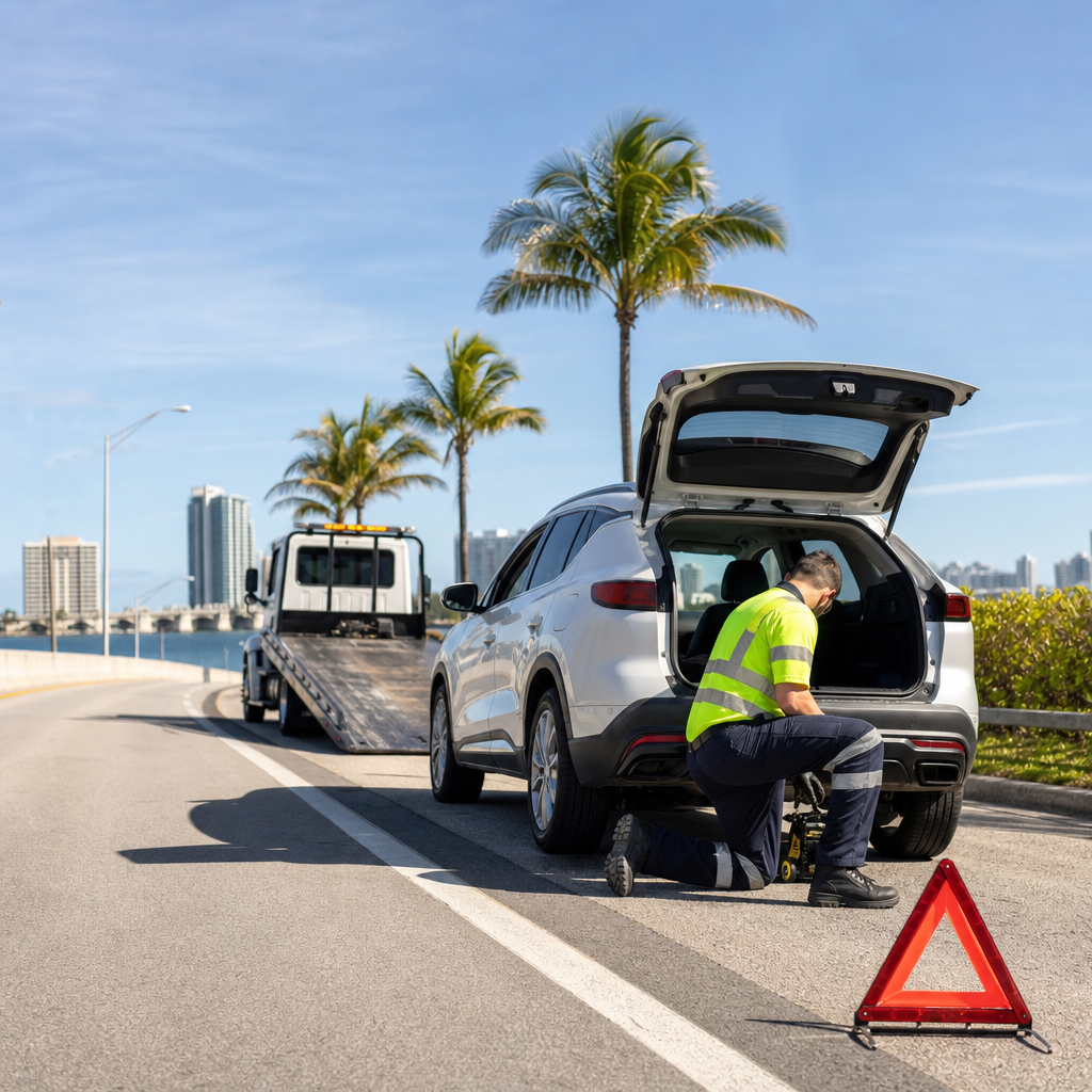 local towing company West Palm Beach — roadside assistance image in West Palm Beach